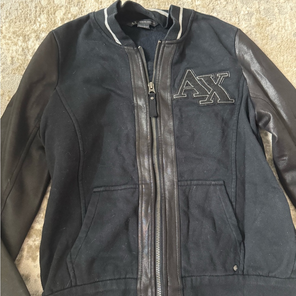 A/X Armani Exchange Black Bomber Jacket